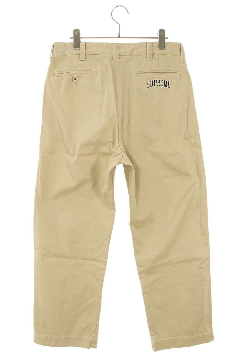 シュプリーム 19SS ARC LOGO CHINO PANTS アーチロゴ刺繍チノ