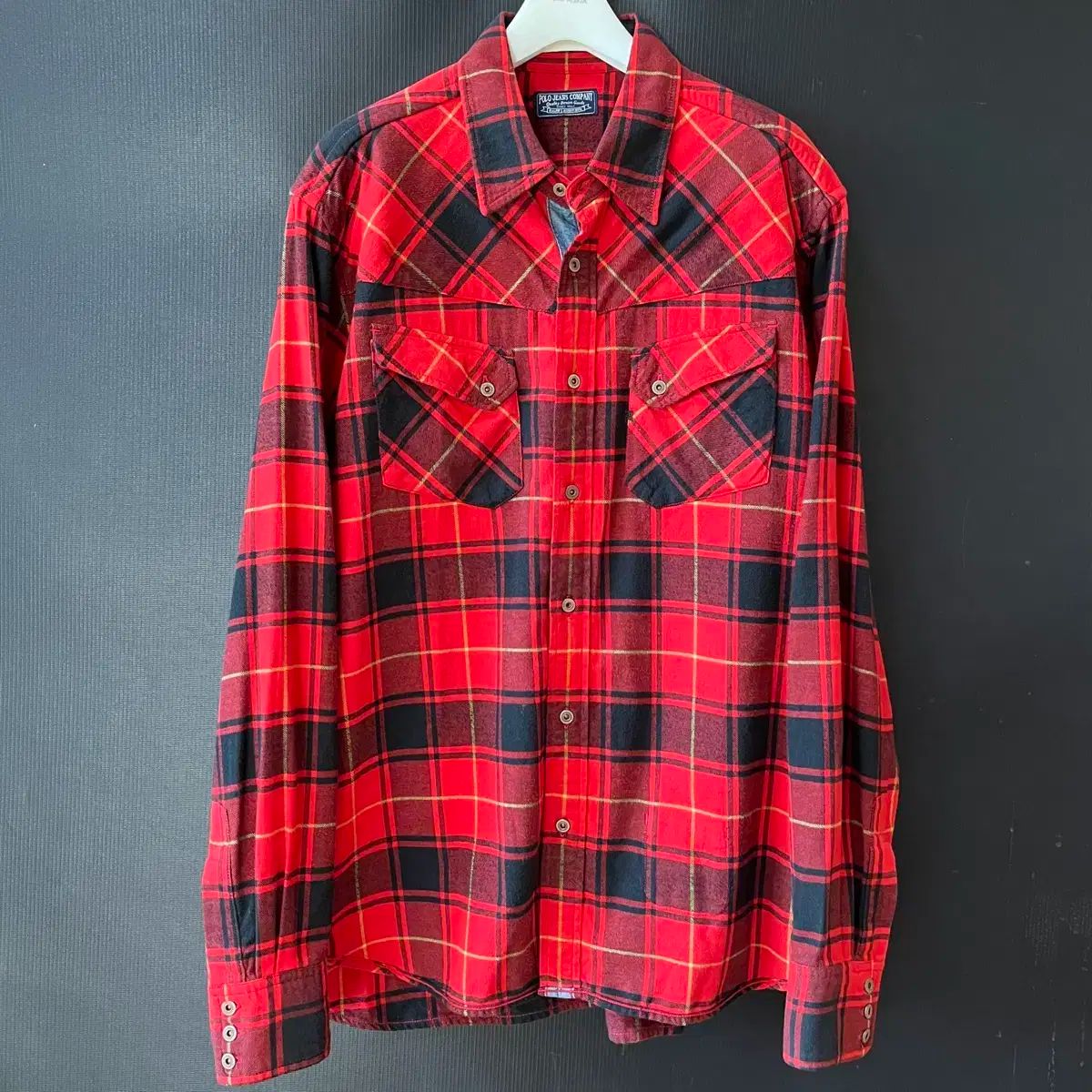 90s ポロ ウェスタン ウォーク シャツ バッファロー CHECK フランネル