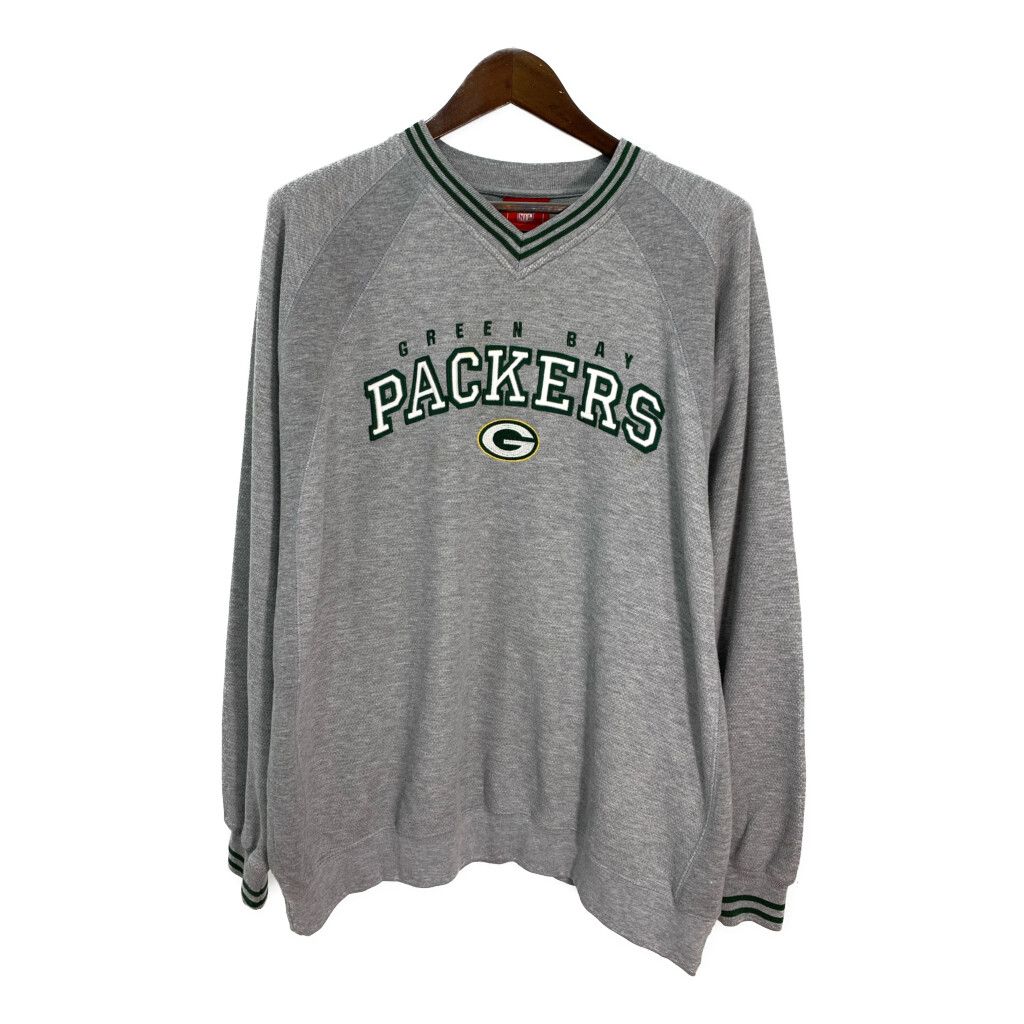 NFL グリーンベイ/パッカーズ スウェット グレー L チームロゴ