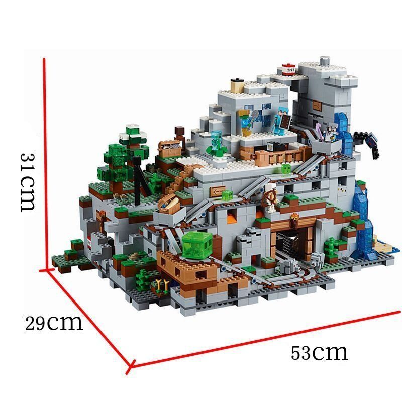 レゴ 互換 ブロック マインクラフト 山の洞窟 2688ピース - メルカリ