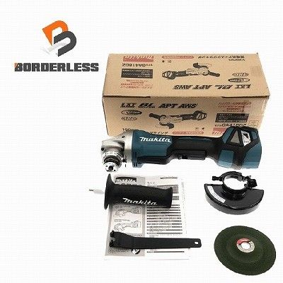 ♥品 makita マキタ 18V 100mm 充電式ディスクグラインダー GA418DZ 青|ブルー 本体 パーツ114837