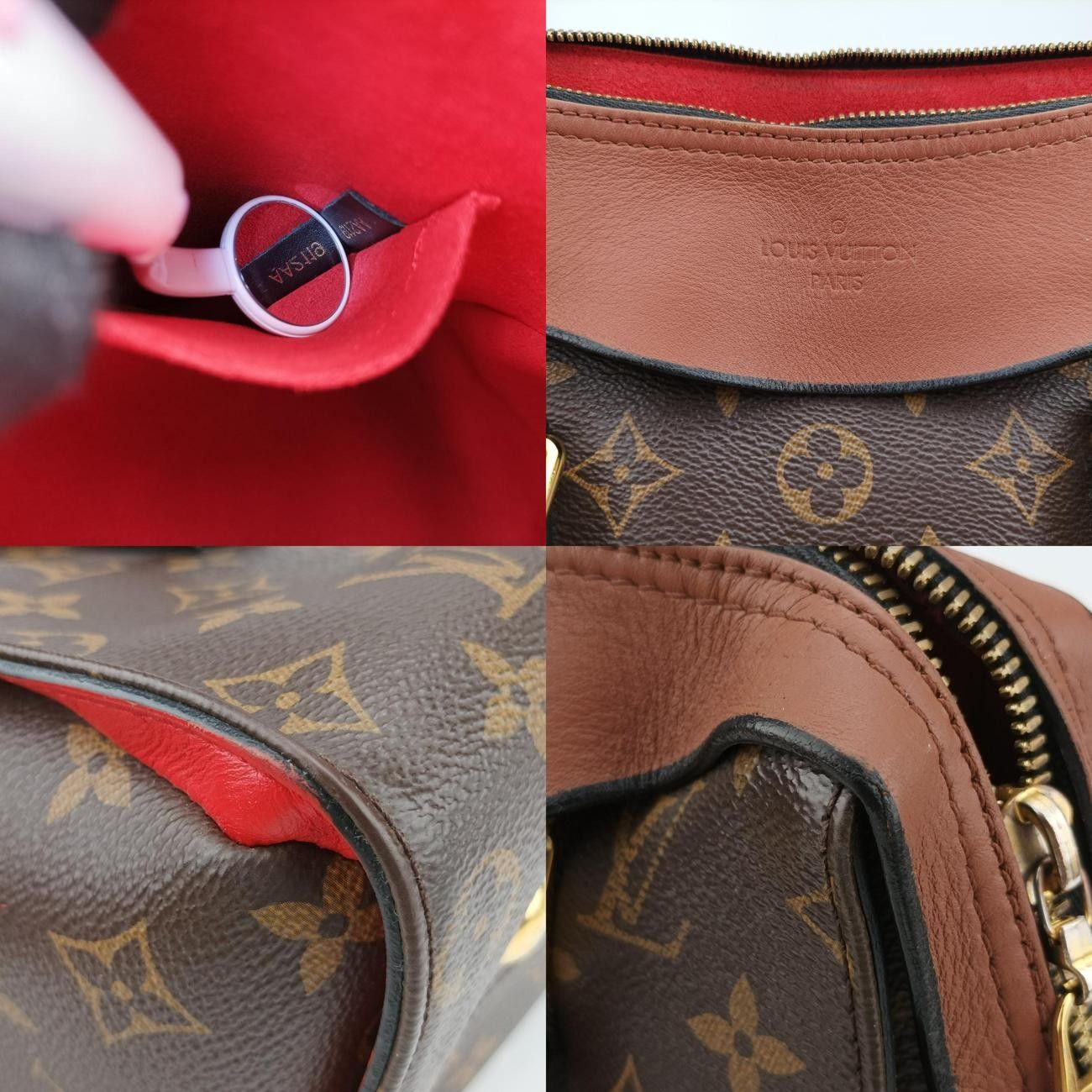 ブラウン系×ベージュモノグラムキャンバス×カーフレザーM41456AA2119