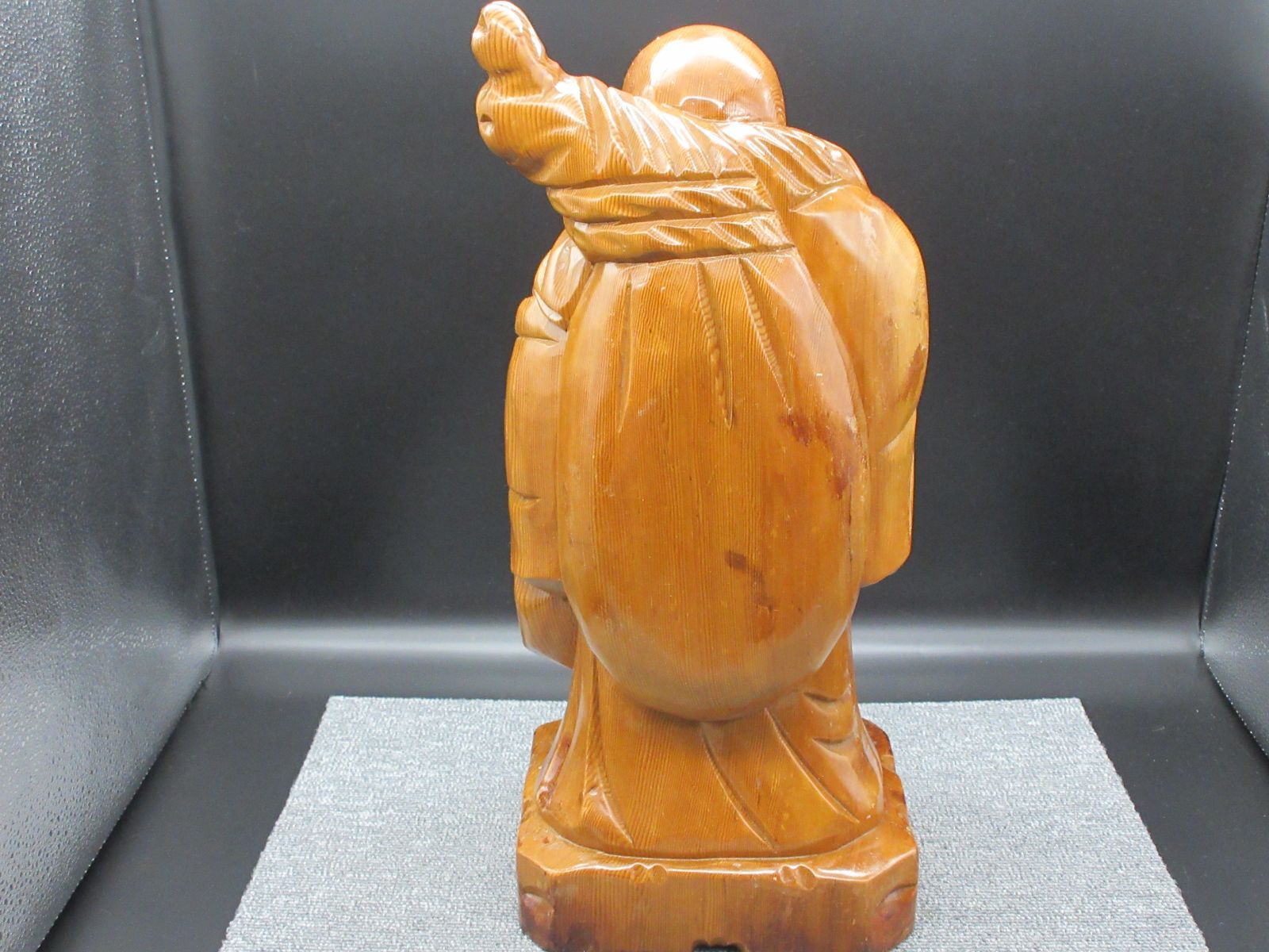 中国美術　木彫り　布袋様　神々しい　商売繁盛　縁起物 中国美術 木彫り 布袋様 神々しい 商売繁盛 縁起物