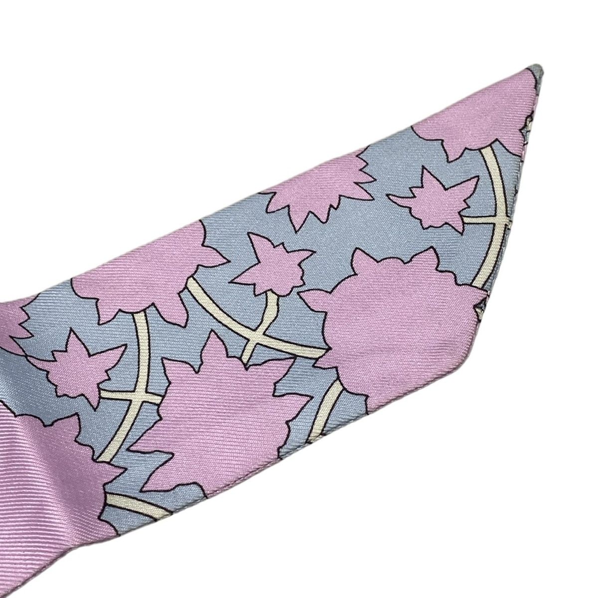 エルメス HERMES ツイリー ライトブルー×ライトパープル×マルチ TAPIS  