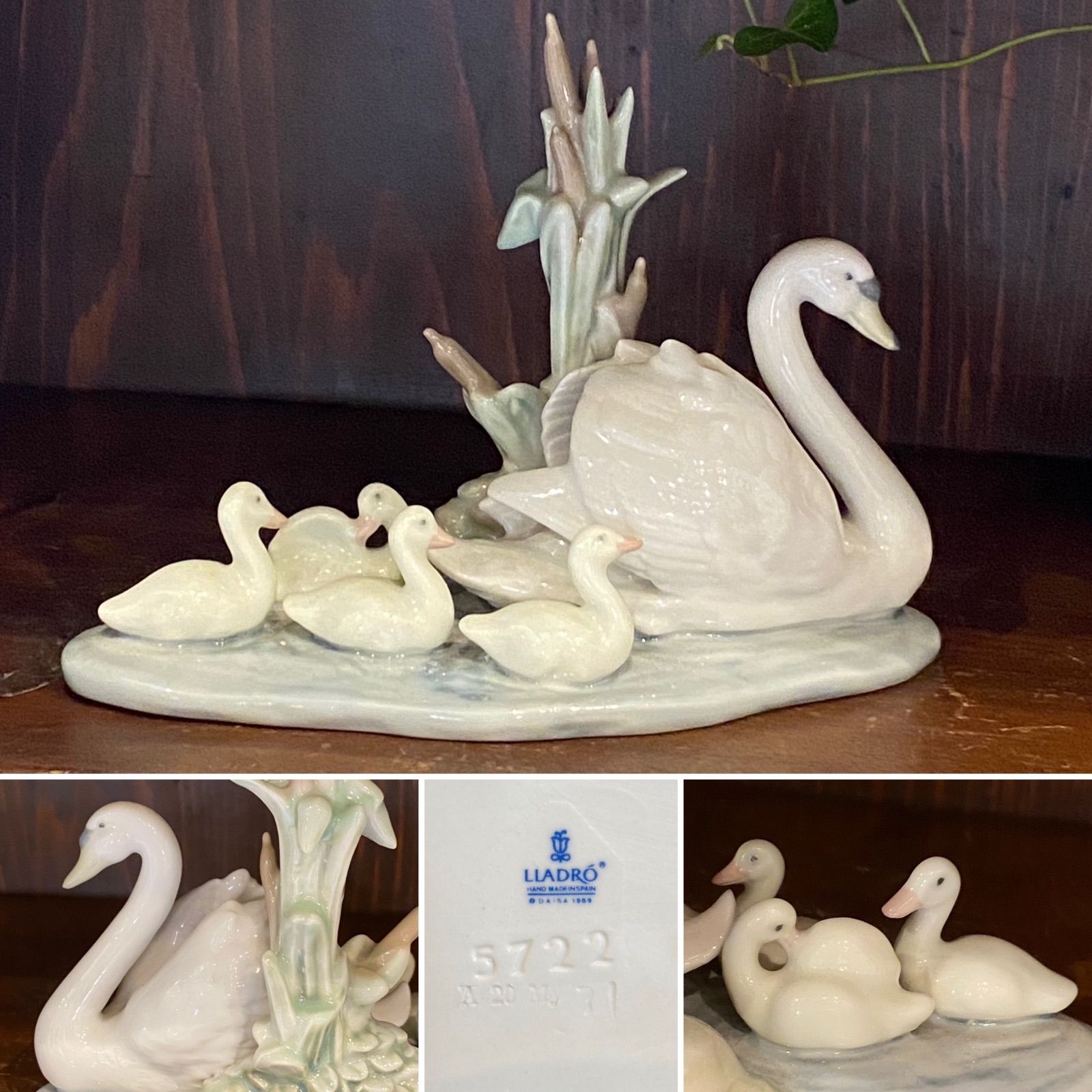 No.48 送料無料 リヤドロ 白鳥 LLADRO フィギュリン スペイン