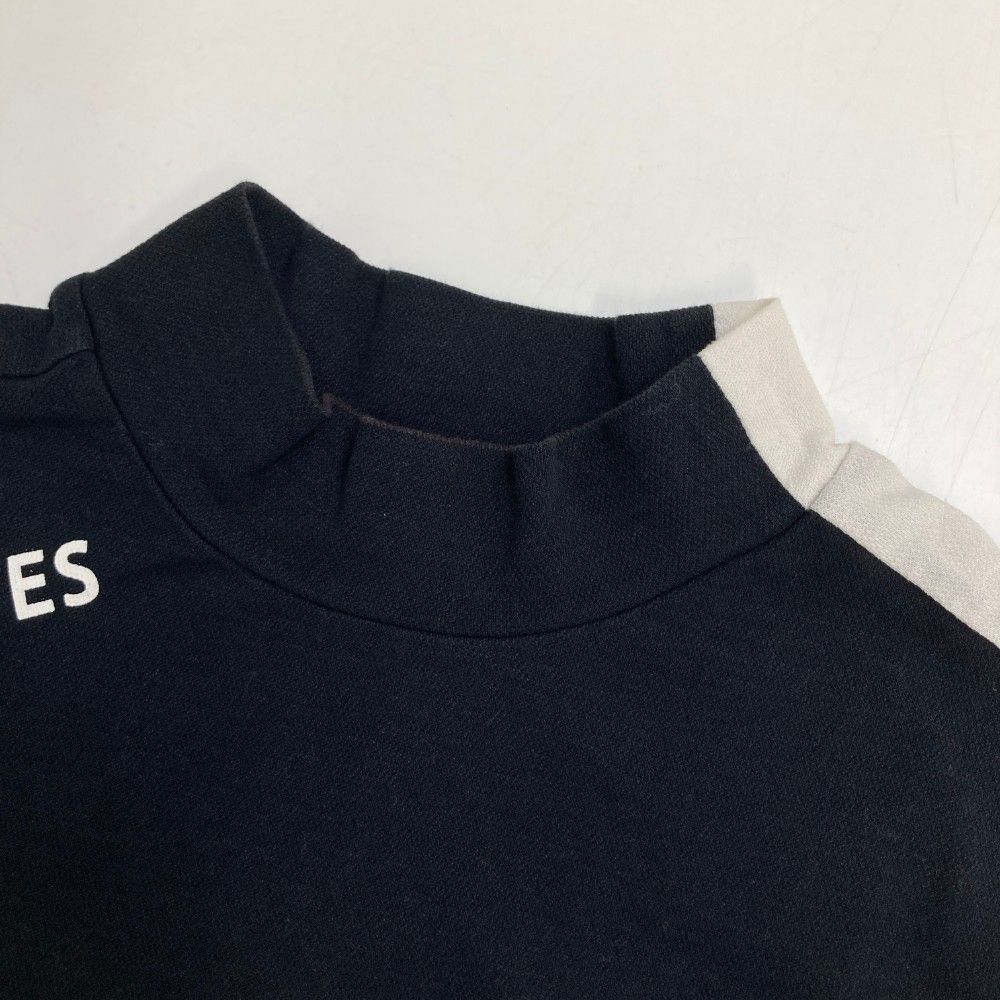 サイズ：1 PEARLY GATES パーリーゲイツ  モックネック 半袖 Tシャツ  ブラック系 [240101436252] ゴルフウェア レディース ストスト PEARLY GATES パーリーゲイツ モックネック 半袖Tシャツ
