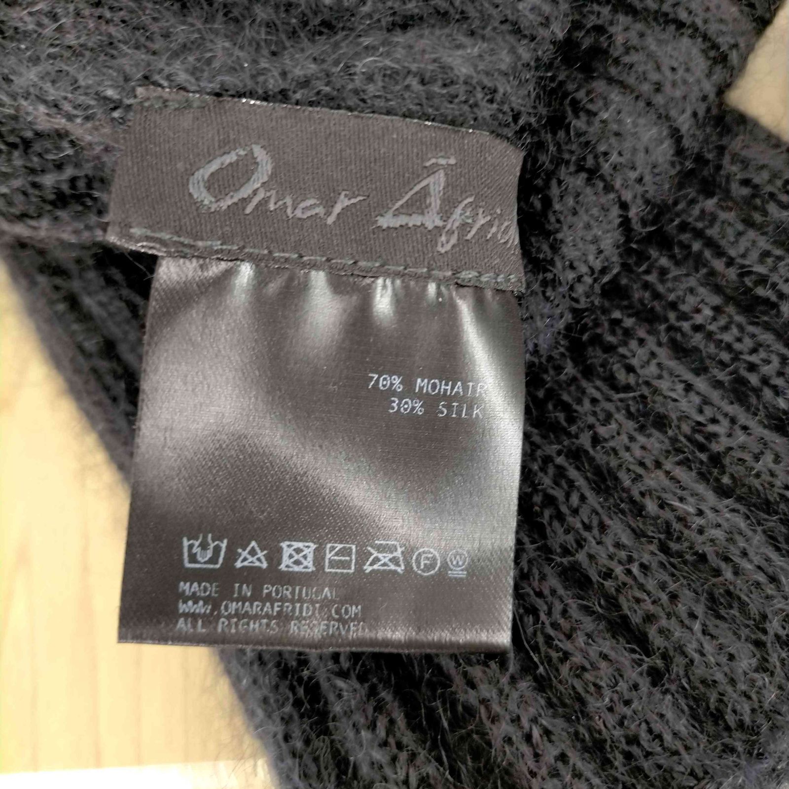 オマールアフリディ Omar Afridi 21AW ポルトガル製 SILK MOHAIR LINE