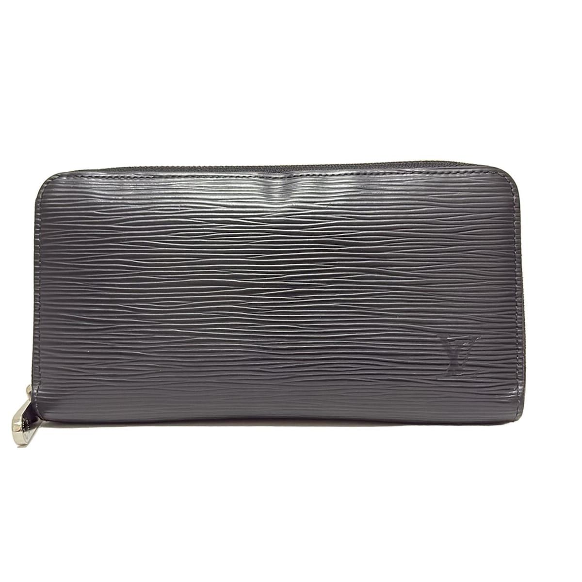 LOUIS VUITTON ルイヴィトン 長財布 エピ ジッピーウォレット M60072 ノワール×シルバー金具 ラウンドファスナー レザー