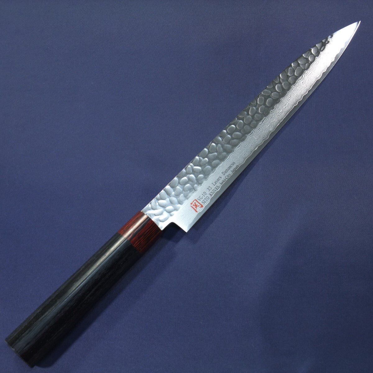 柳刃包丁 9.5寸 VG10 鏡面 ダマスカス 墨流し 285mm 和包丁 刺身 伊勢屋 V