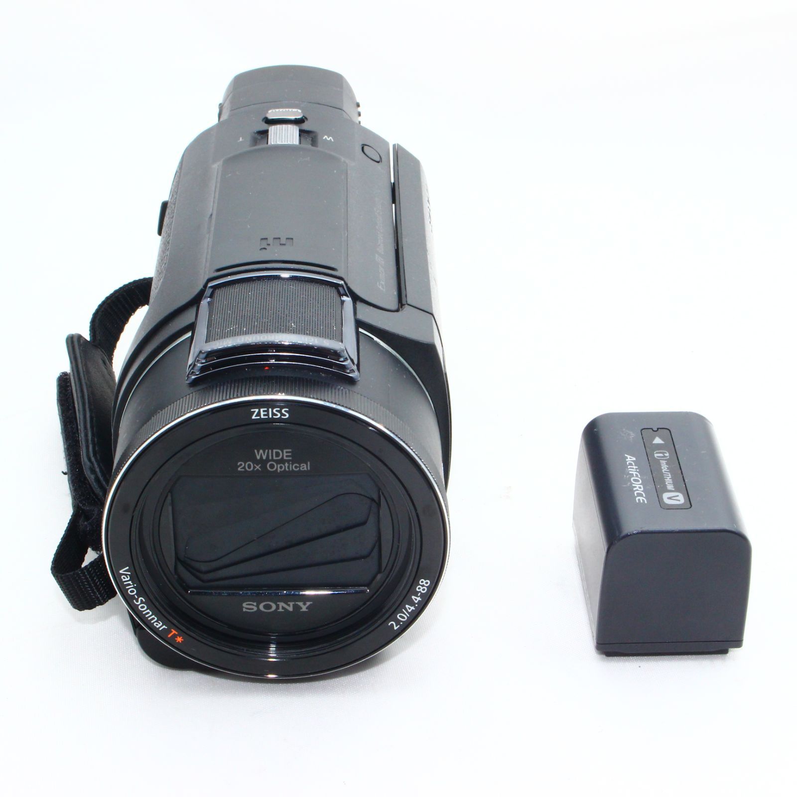 ソニー ビデオカメラ FDR-AX55 4K 64GB 光学20倍 ブラック Handycam FDR-AX55 