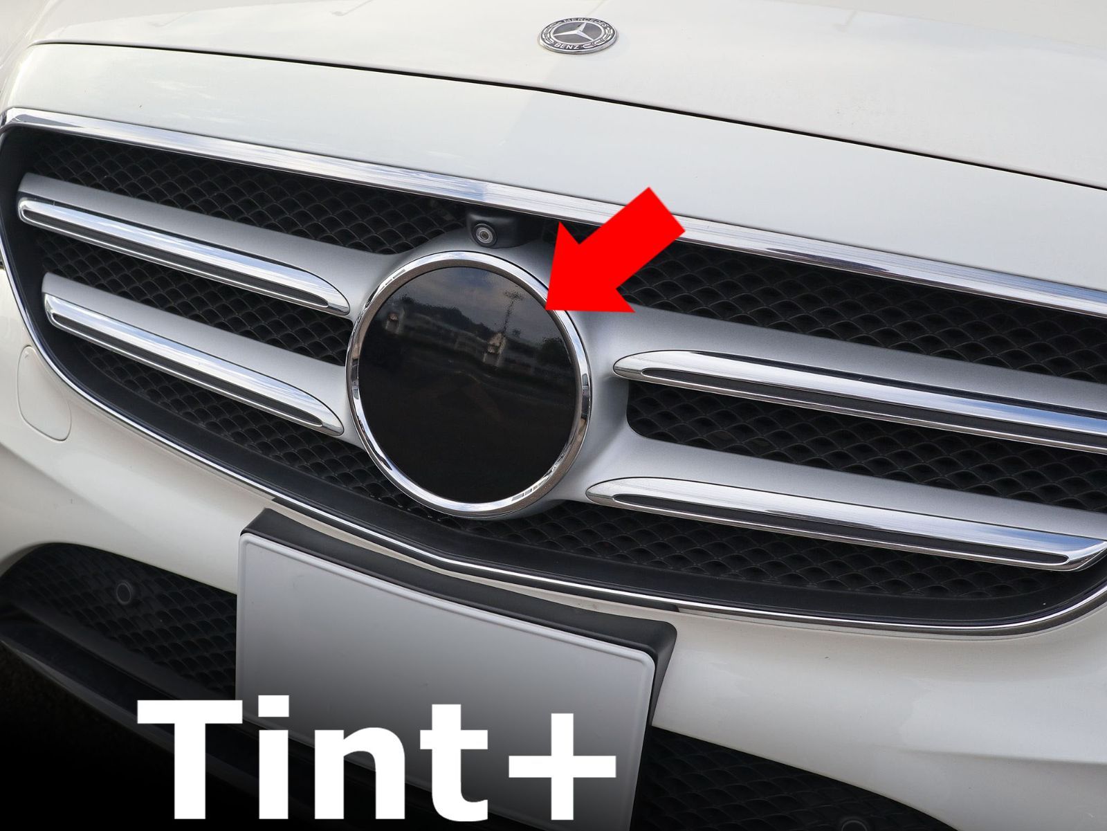 Tint+再利用できる エンブレム スモークフィルム(ブラックスモーク5％) ベンツ Eクラス W213/S213/C238/A238 セダン/ワゴン/クーペ/カブリオレ