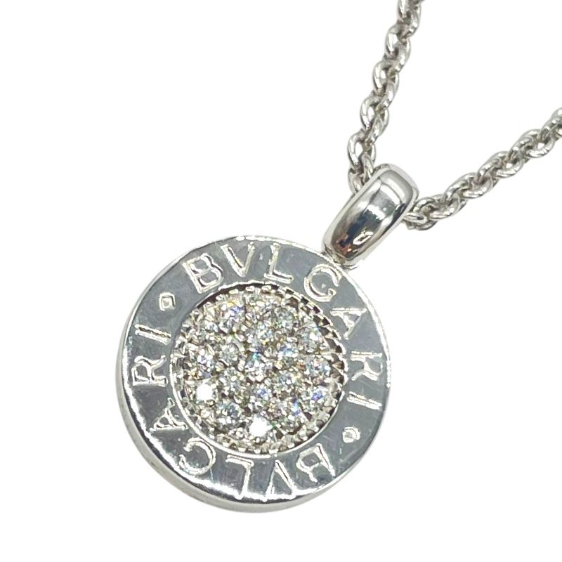 BVLGARI ブルガリブルガリ パヴェダイヤモンド ネックレス 750WG ブルガリ BVLGARI ブルガリブルガリ パヴェダイヤ ネックレス