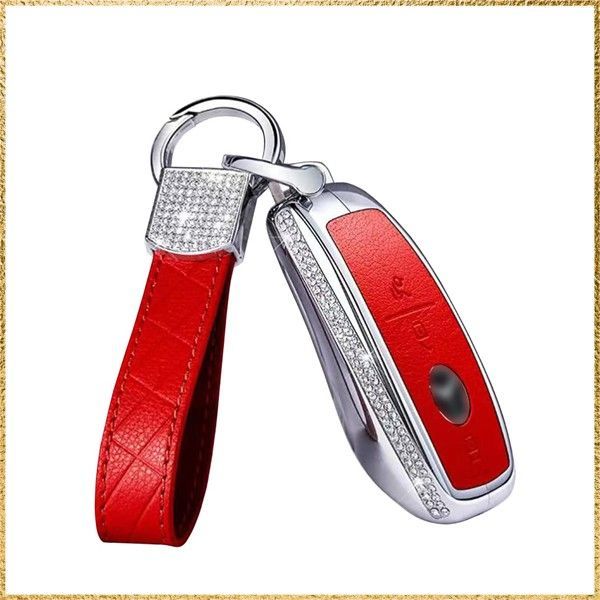 新品送料無料レッド [JSSD] BH-store スマートキーケース ジルコンクリスタル装飾 Mercedes Benz ベンツキーケース キーカバー メルセデスベンツ ベンツキーホルダー A C E S Gクラス CLS GLE GLC GLSクラ