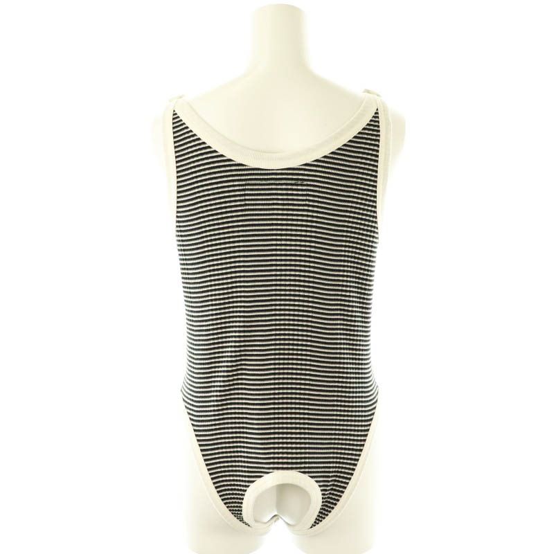 ジョンメイソンスミス ジェーンスミス 25SS COTTON RIB UP AND DOWN TANK TOP ボーダー 38 黒 白 グレー /MI ■OS レディース ジョンメイソンスミス JOHN MASON SMITH ジェーンスミス 25SS