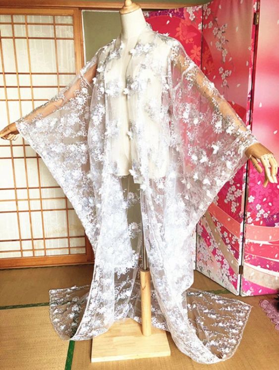 レース振袖 ピンク 単品着物 成人式 レース振袖 単品着物 成人式