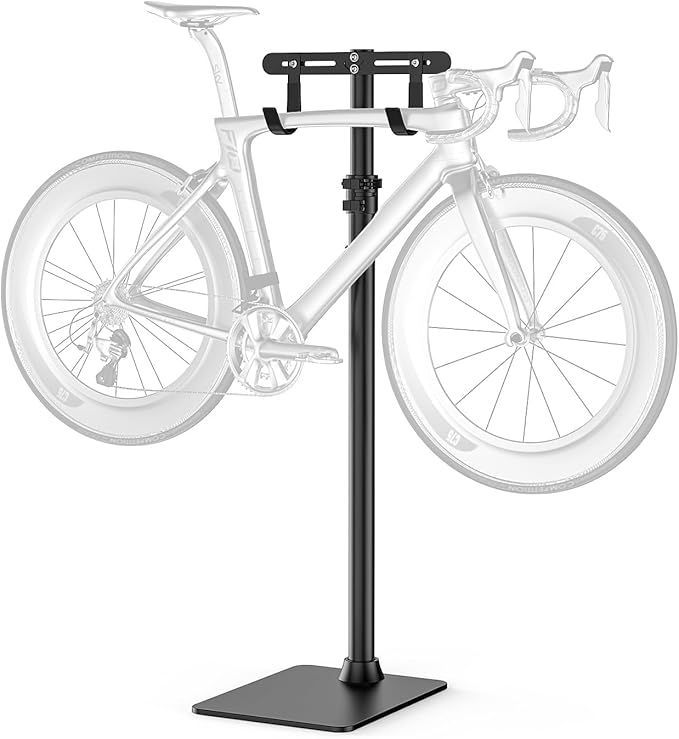 REMIXORI 自転車 スタンド ディスプレイスタンド 日本語取扱説明書 フック掛け式 77-140CM高さ調整可能 横置き 倒れない スチール製 頑丈 サビ防止 サイクルスタンド ロードバイク クロスバイ… RemixOri 自転車 スタンド ディスプレイスタンド 日本語取扱説明書
