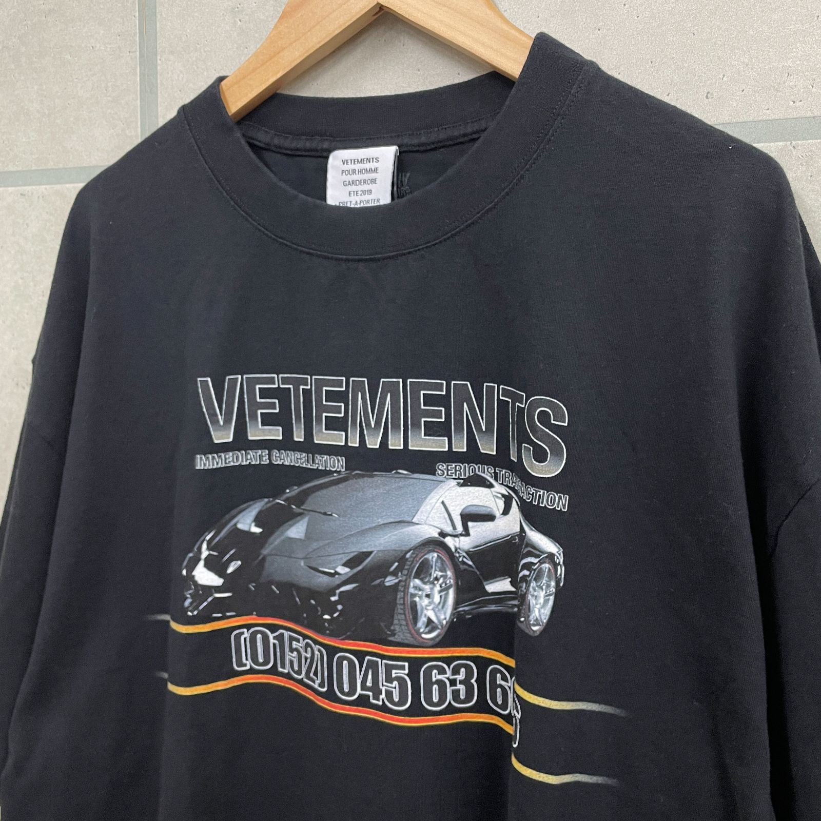 VETEMENTS ヴェトモンの2019SS ランボルギーニTシャツ XS VETEMENTS ヴェトモンの2019SS ランボルギーニTシャツ XS - メルカリ