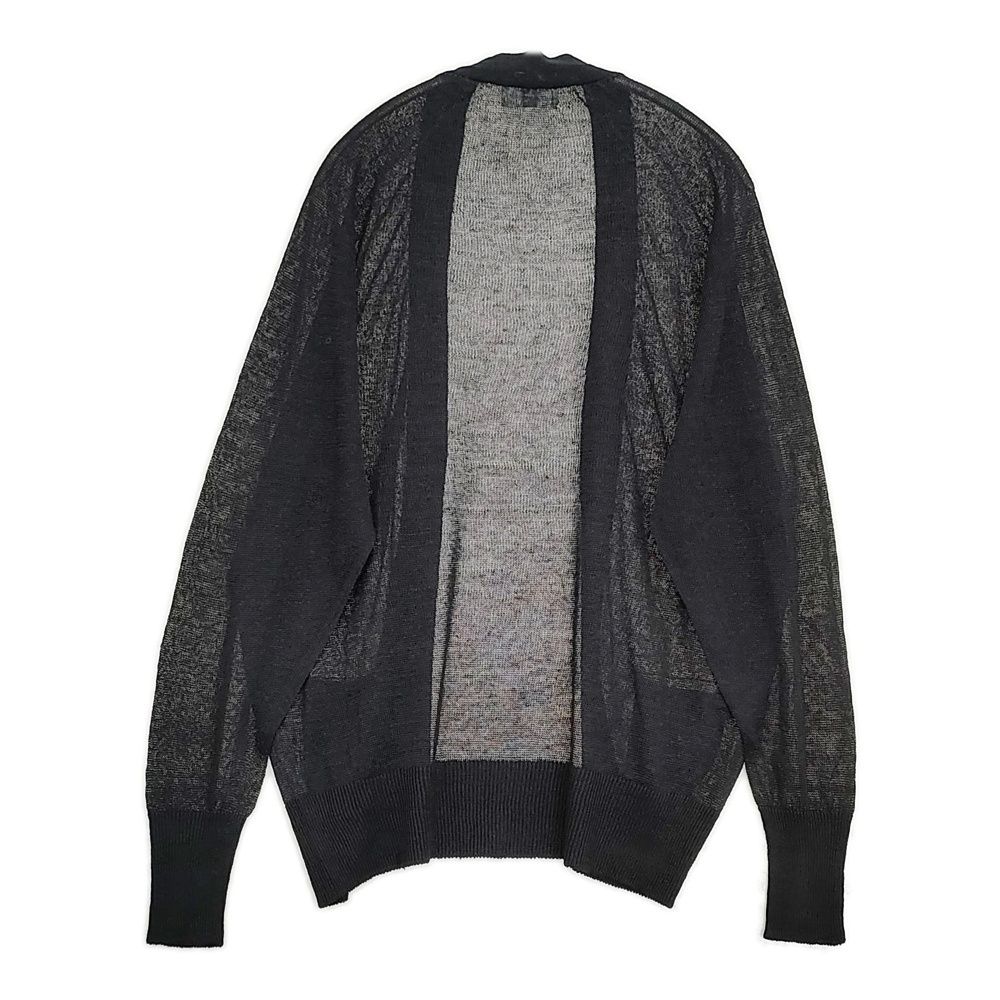 HERILL Linen WG Cardigan 定価44000円 25-080-HL-8201-10 リネン カーディガン 25SS ブラック メンズ ヘリル 5-0930M