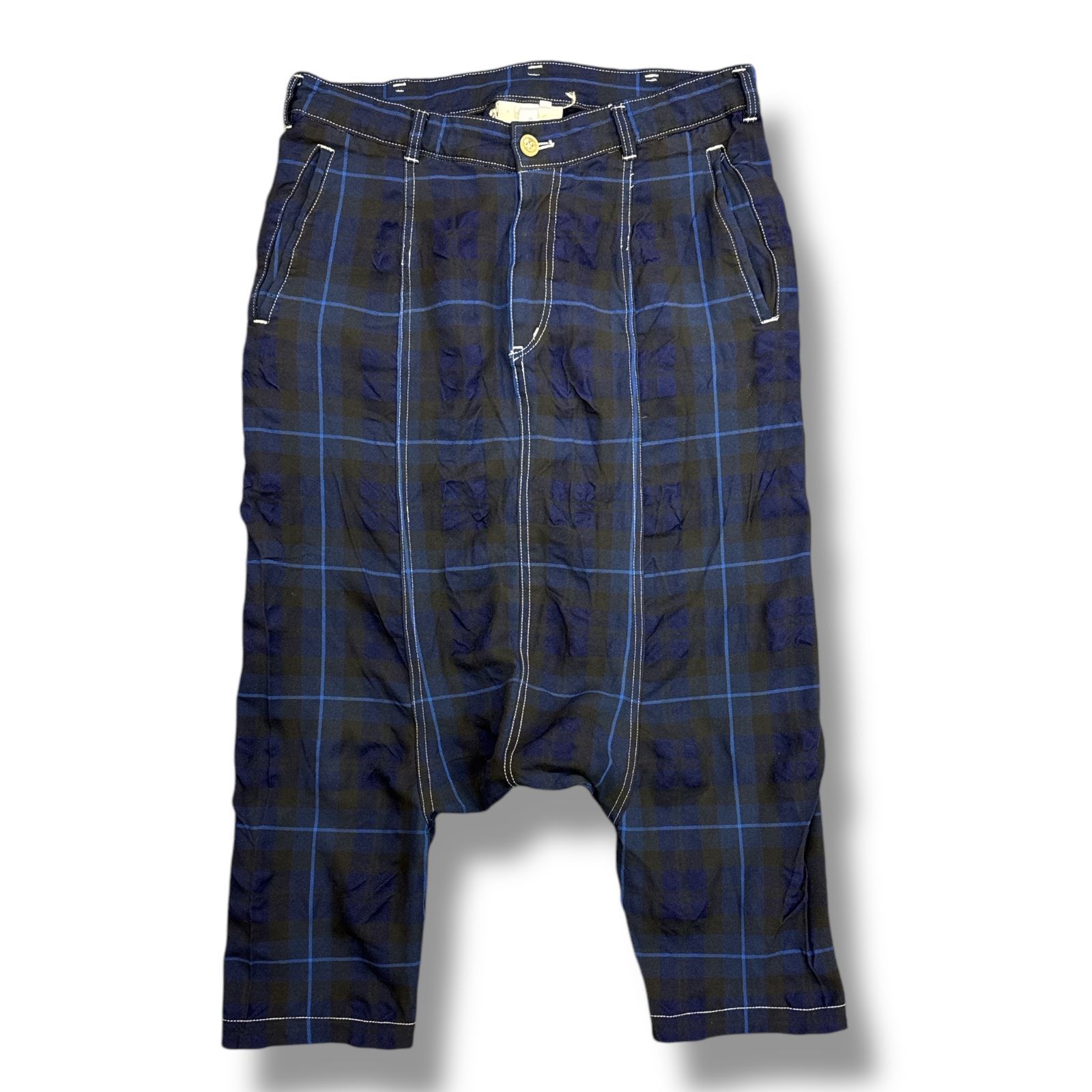 [美品]COMME des GARÇONSギャルソン　チェック柄サルエルパンツ COMME des GARCONS - 美品 コムデギャルソン COMME des GARCONS