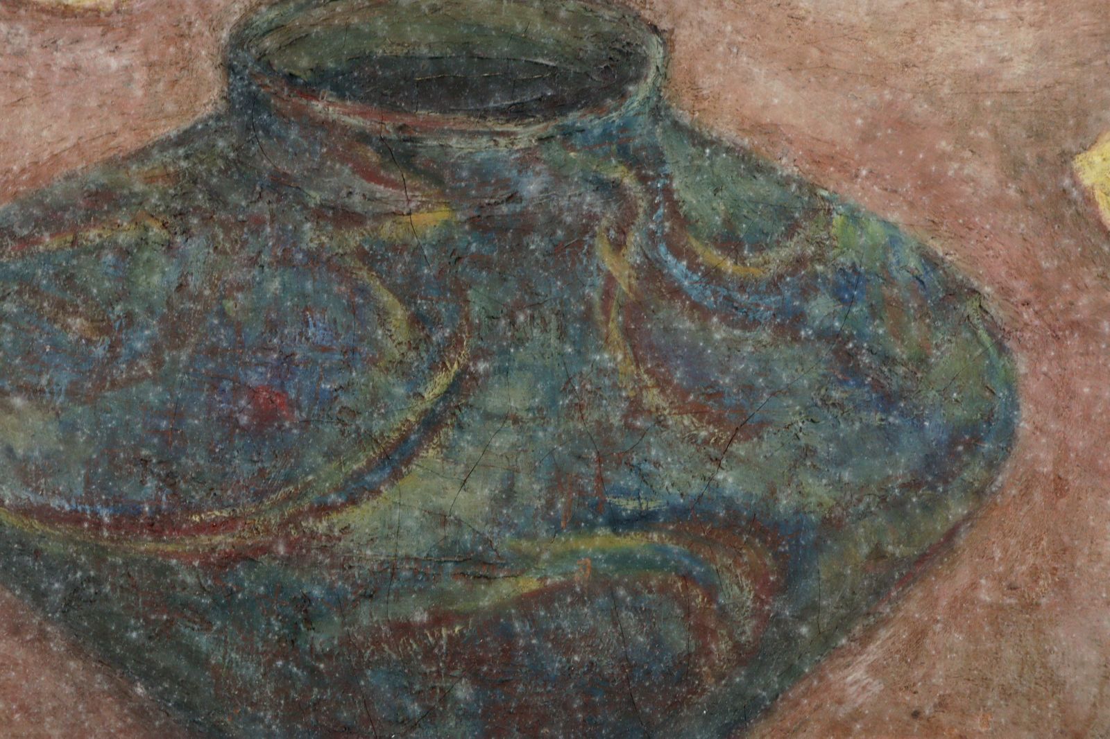 ▽ 岡鹿之助 「静物画」 肉筆油彩10号 1925年 古美術 楾 Y193-OO