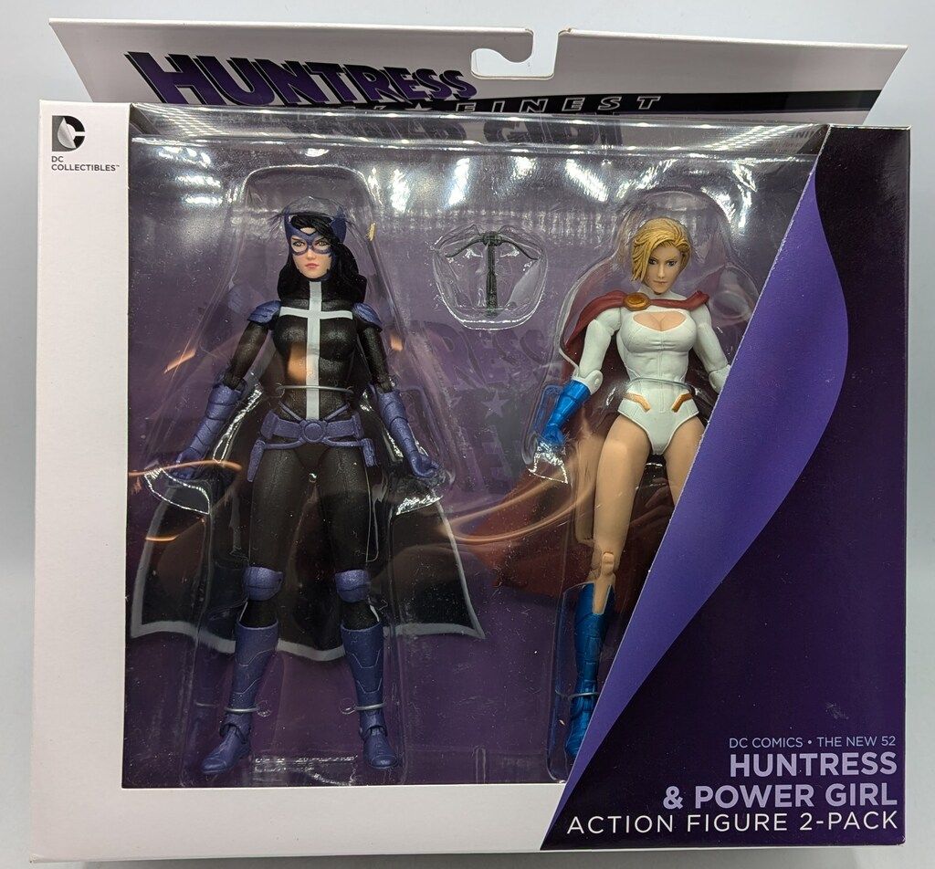 DC COLLECTIBLE ACTION 2 PACK HUNTRESS POWER GIRL/WORLDS FINEST