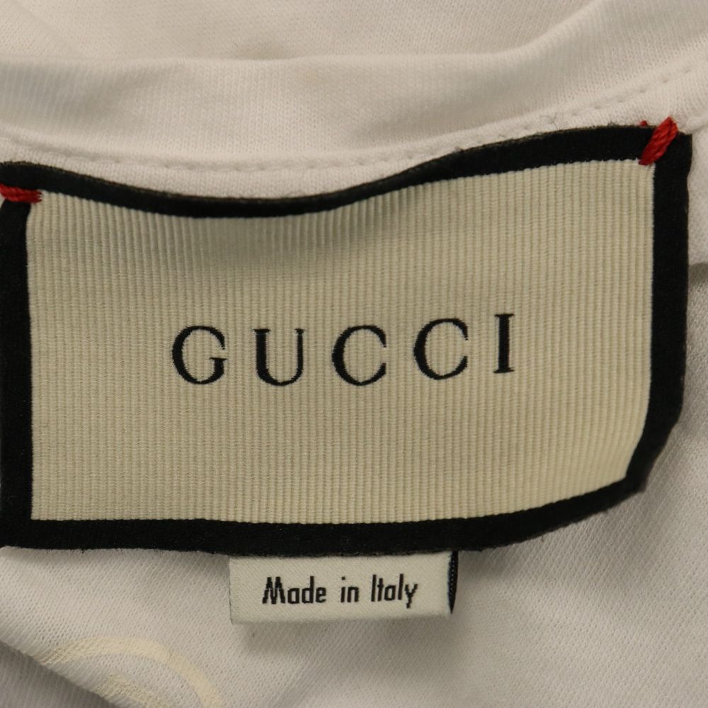 GUCCI (グッチ) 18SS ヴィンテージロゴプリント半袖Tシャツ クルーネックカットソー ホワイト 441685 X3A80