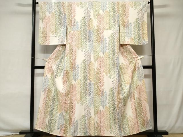 平和屋着物○上質な小紋 花丸文 金彩 三越扱い 正絹 逸品 AAAX6973ck