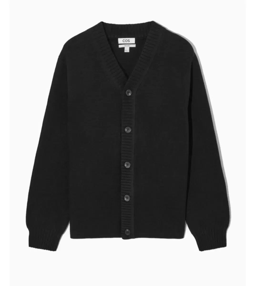 新製品 ( M ) コース Vネック ウール ブレンド カーディガン 黒