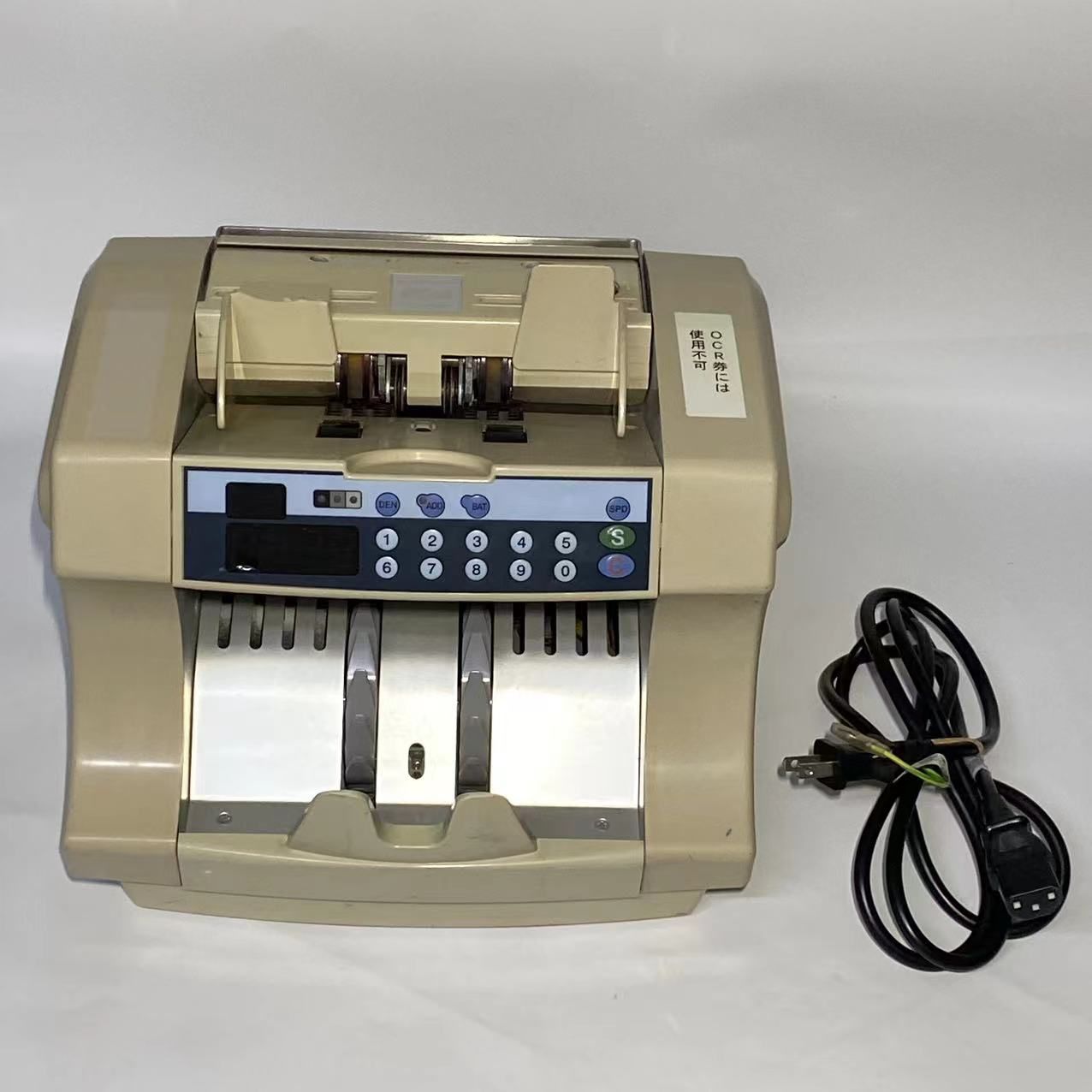 日本コインカウンター 紙幣計算機 NC-1500WO 動作現状品　本体破損あり