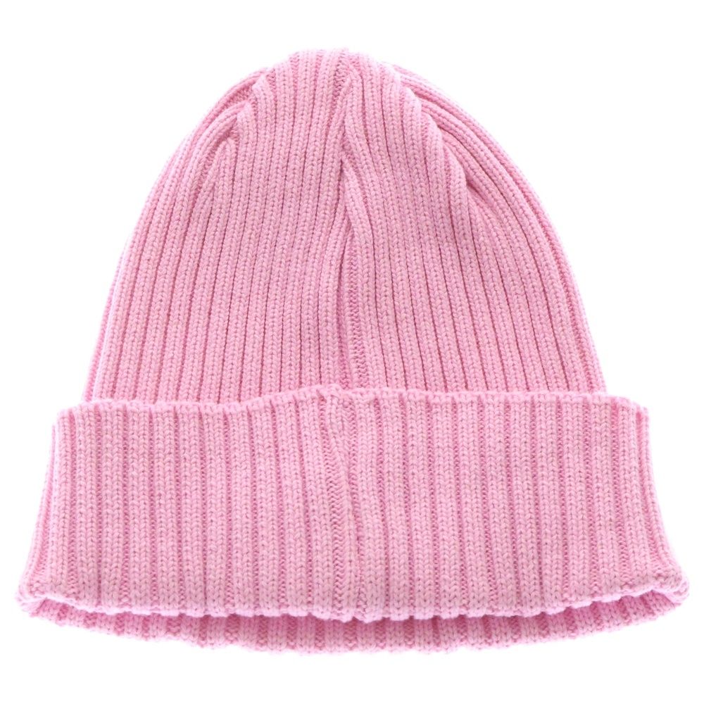 SUPREME シュプリーム 25SS Overdyed Beanie スモールボックスロゴリブビーニー 帽子 ピンク