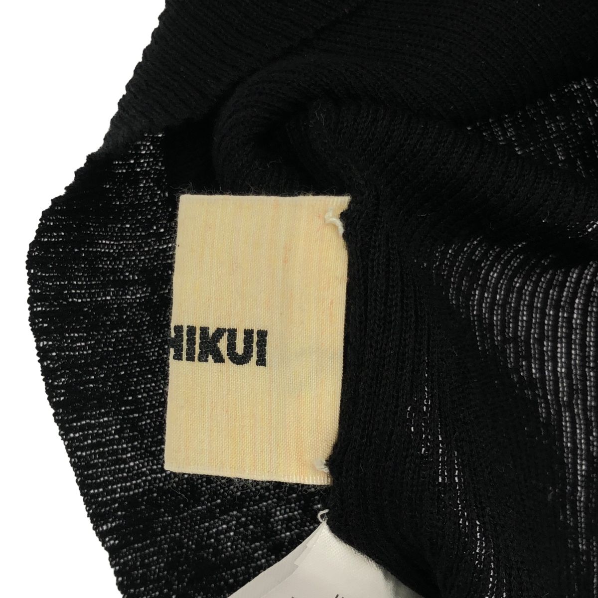 THE SHISHIKUI シシクイ 25SS CAMI SORU リブニットキャミソール  ブラック F THE SHISHIKUI シシクイ 25SS CAMI SORU リブニットキャミソール