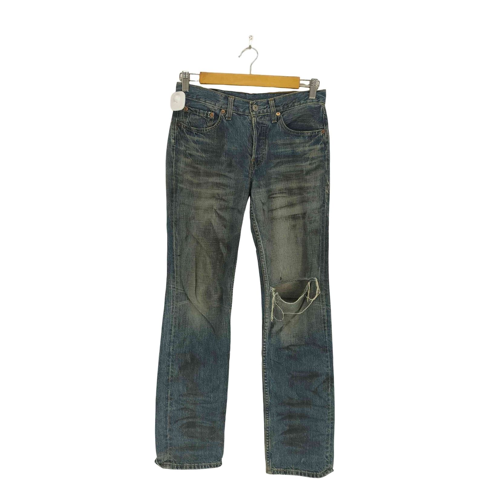 リーバイス Levis 501 ボタン裏359 02年08月製 ボタンフライストレートデニムパンツ メンズ  28