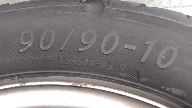 ライブディオZX中期 AF35 の ホイールセット タイヤ付:#1742870060