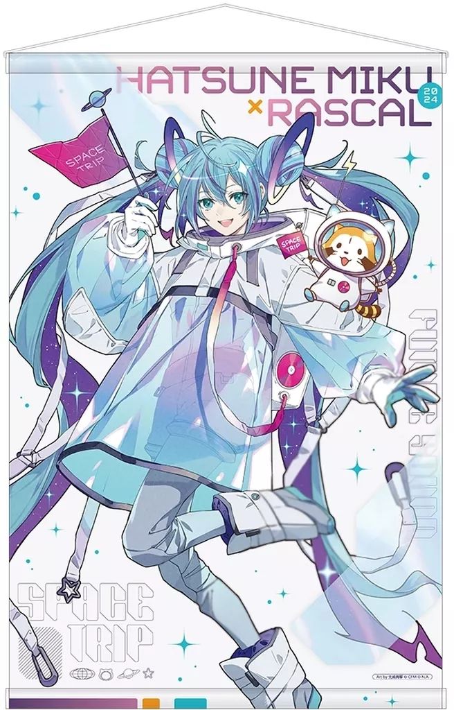 中古】タペストリー 集合 B2タペストリー 「初音ミク×ラスカル 2024