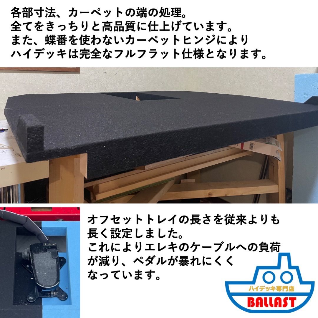 新製品•高強度】BALLAST 14ftツライチデッキ ハイデッキ ボート等に