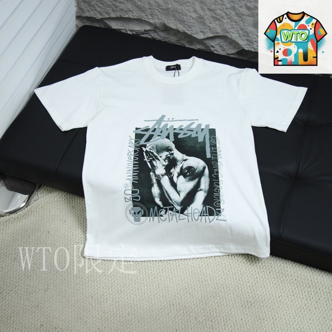 今日WTO】Stussy スパイダープリント クルーネック T シャツ 今日WTO】Stussy スパイダープリント クルーネック T シャツ