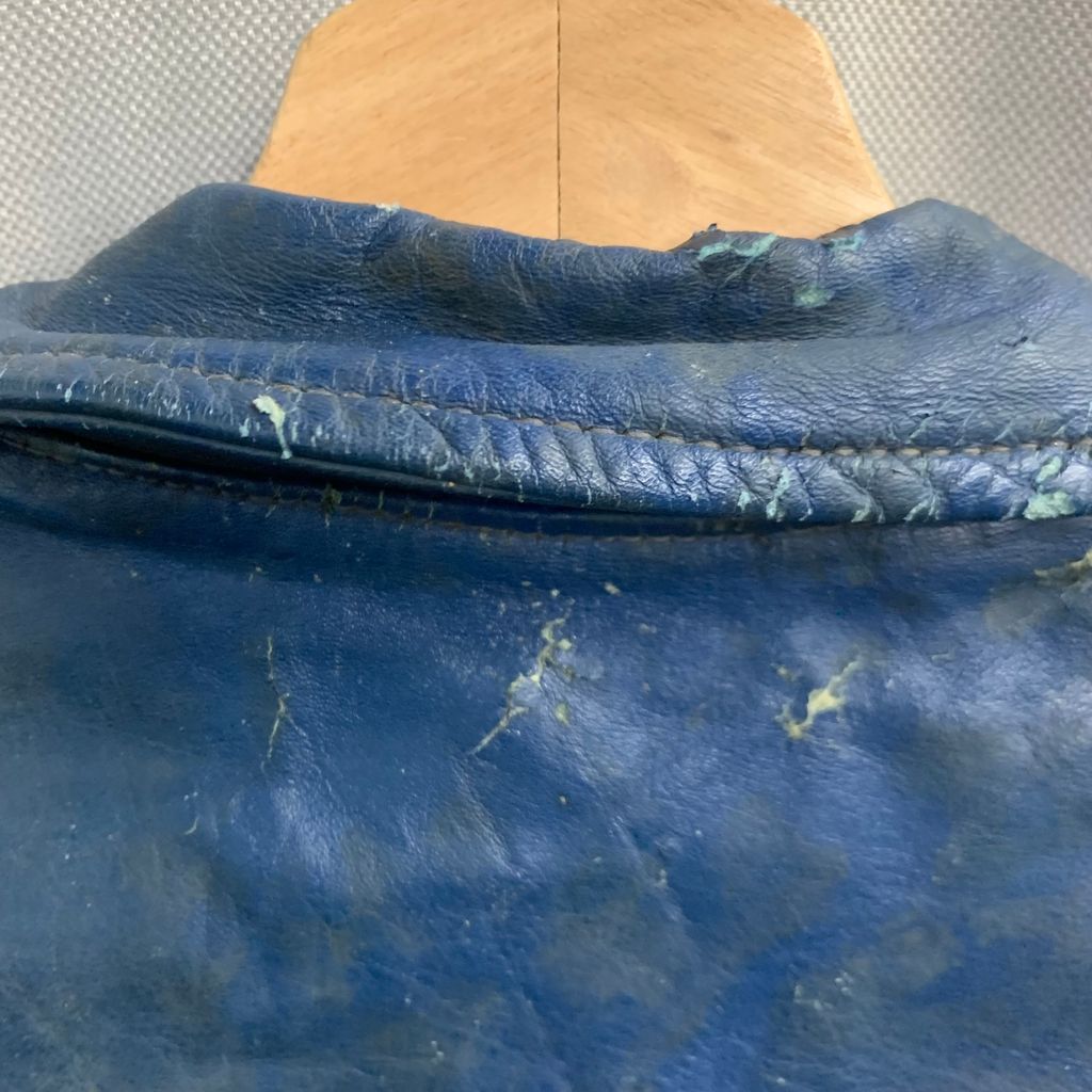 Vintage 70s ATHLETES アスレチック WEAR ウエア CO. LTD レザー バーシティ ジャケット レザー スタジャン ジャケット ブルゾン No.I369 GULLKHAN_COM