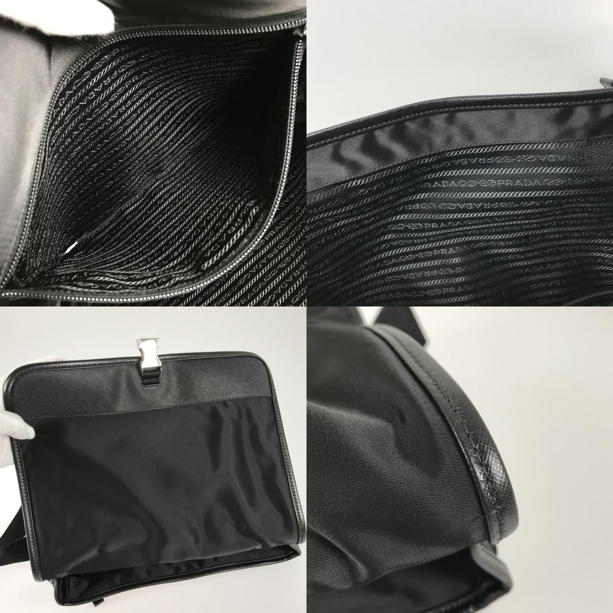 プラダ PRADA 2VD166 ナイロン メッセンジャーバッグ sh【中古