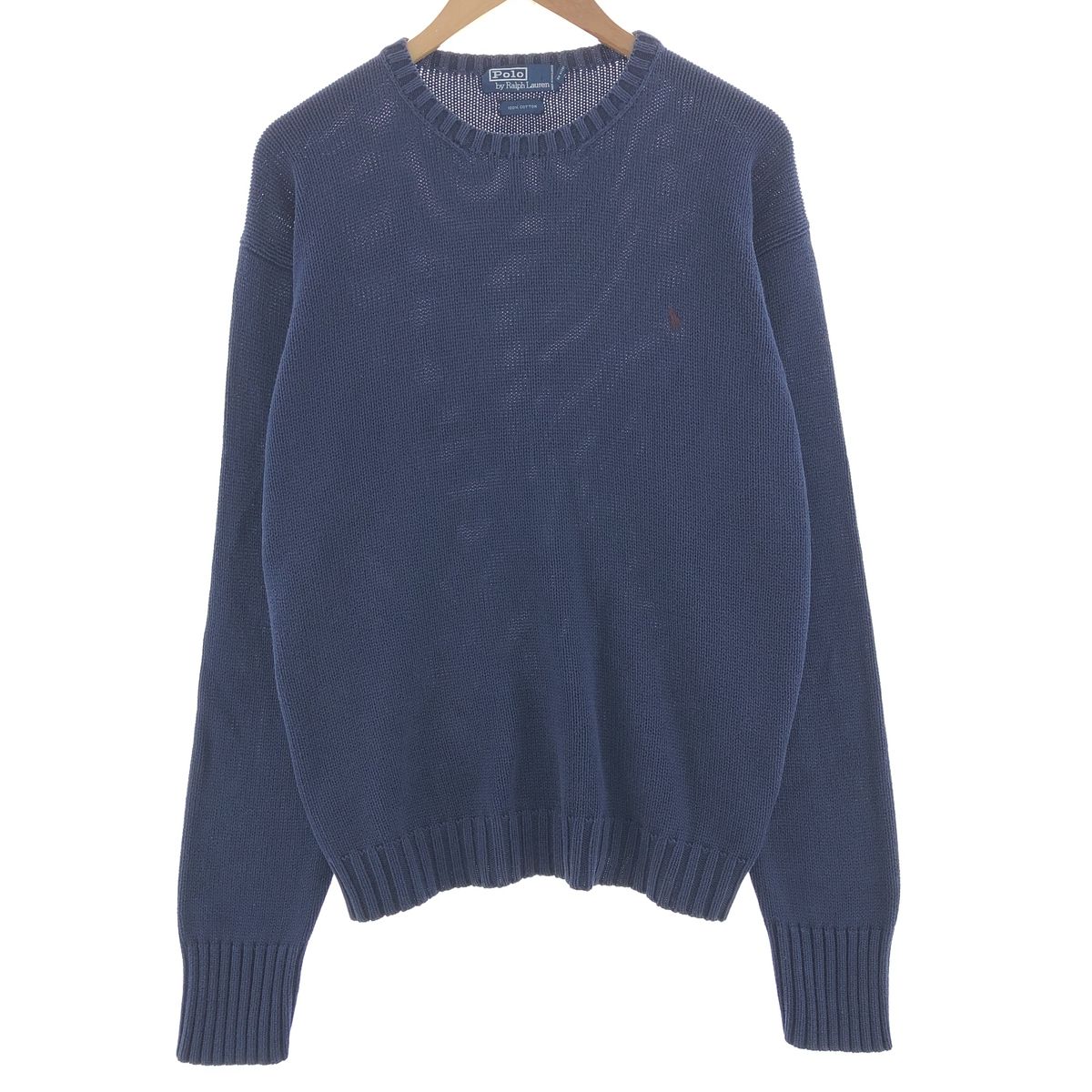 古着 ラルフローレン Ralph Lauren POLO by Ralph Lauren コットンニットセーター メンズXL/eaa390605