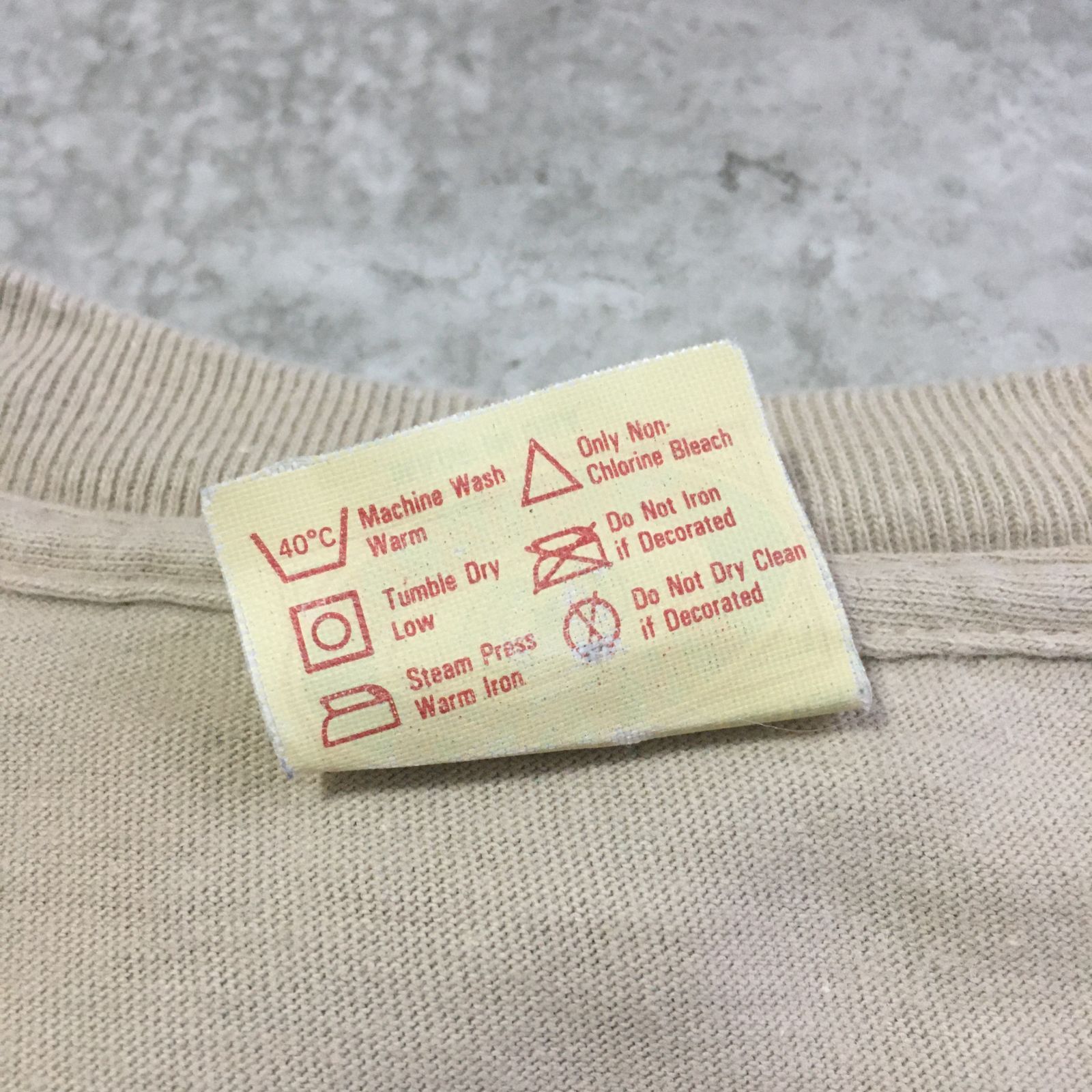 80s USA製 BANANA REPUBLIC Earth Printed T-shirt バナナリ