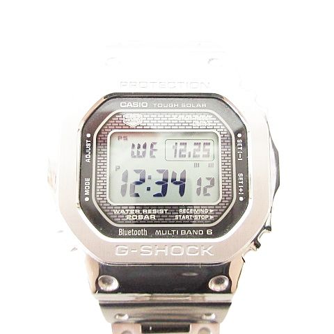 カシオジーショック CASIO G-SHOCK 動作確認済み デジタル タフソーラー 腕時計 GMW-B5000D-1JF モバイルリンク シルバーカラー