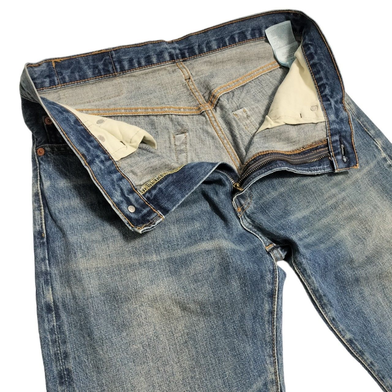 Levis 505-0217 デニムパンツ 復刻 トルコ製 赤耳 BIGE - メルカリ