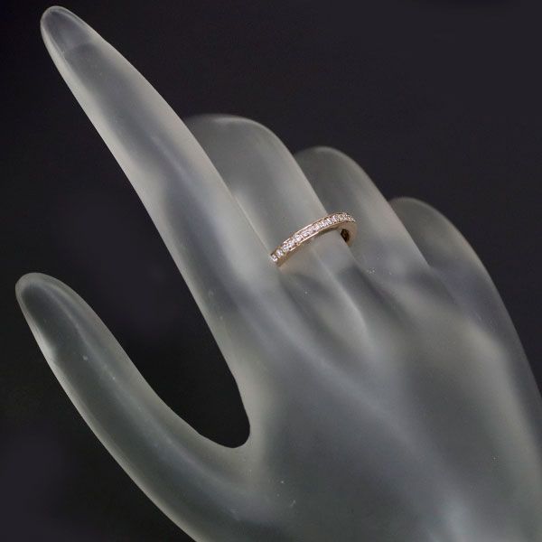 セイレーンアズーロ K18PG ダイヤモンド リング 0.35ct フルエタニティ 