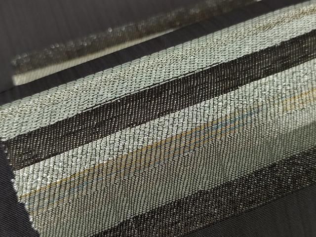 平和屋本店□極上 洛風林 工芸帯地 九寸名古屋帯 横段