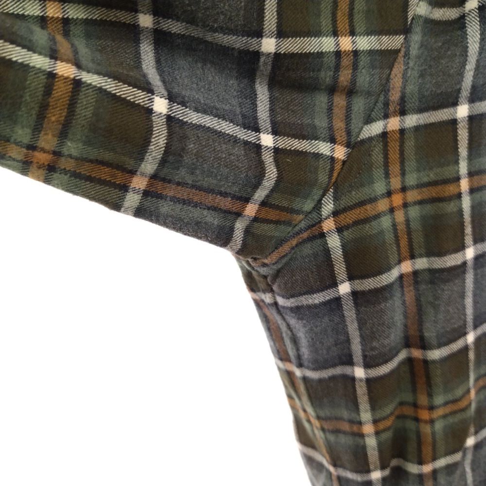 Balenciaga チェック柄シャツ カーキ Balenciaga チェック シャツジャケット | グリーン | FARFETCH JP