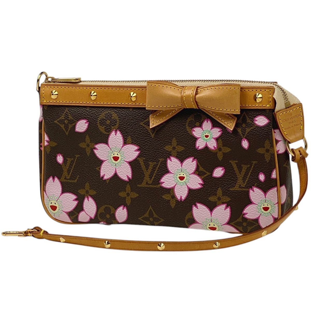 コラボ【LOUIS VUITTON × 村上隆】桜 ポシェットアクセソワール LV × TM ポシェット・アクセソワール モノグラム｜ルイ