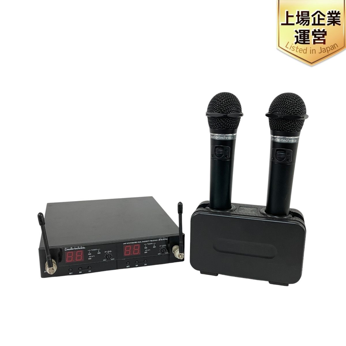 audio-technica ATW-R75 レシーバー ATW-T63 マイク 2本 DWC-1000 充電器 音響機材 オーディオテクニカ  ジャンク N9443198 - メルカリ