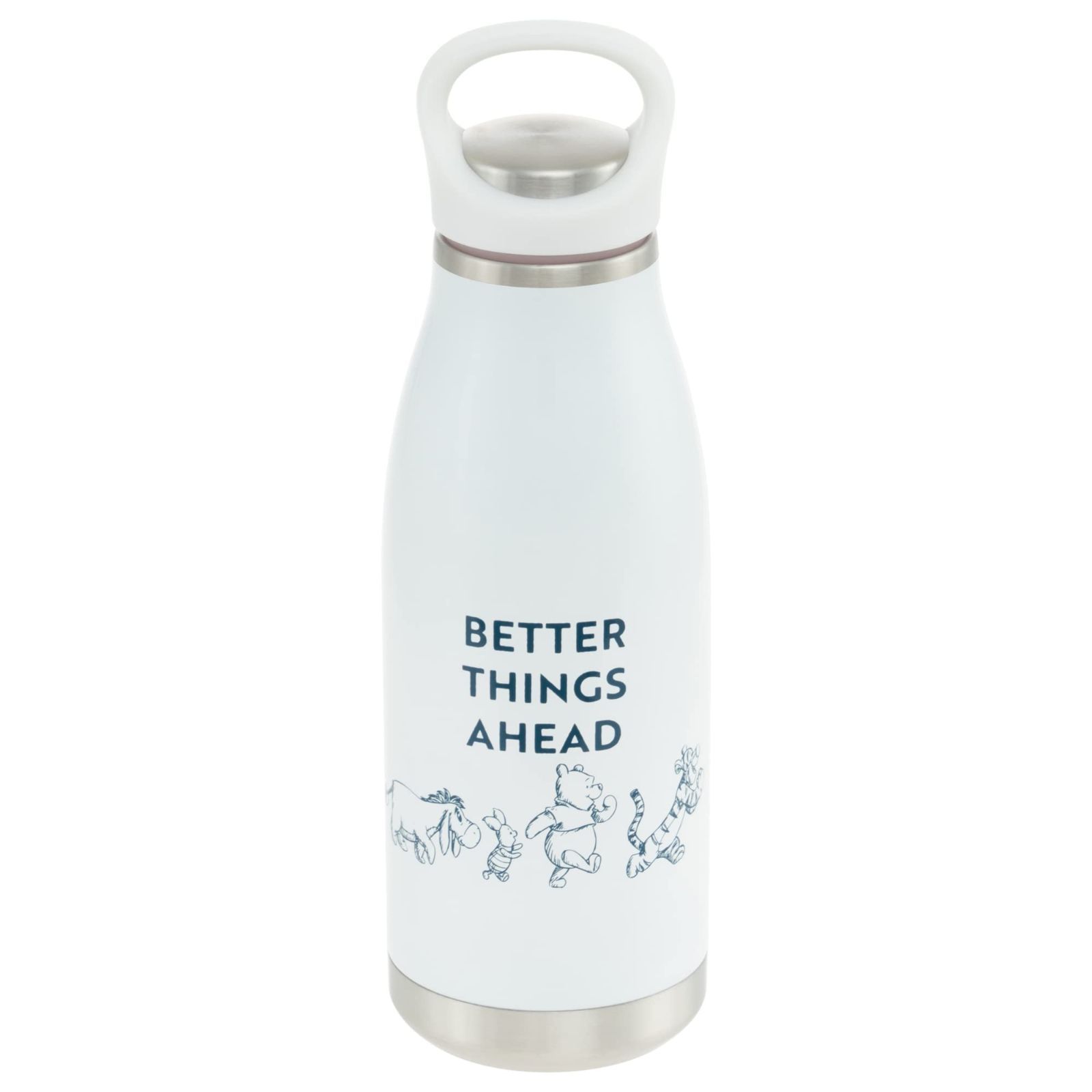 【在庫セール】ステンレス 断熱構造 保冷 350ml 保温 ハンドル付き ディズニー マグボトル D-WP33 サーモボトル くまのプーさん 52823 maebata