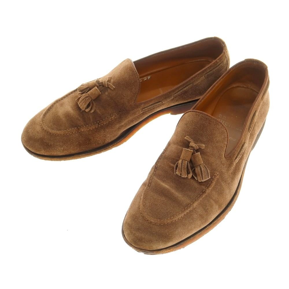 ブルネロクチネリ Brunello Cucinelli スエード タッセルローファー ブラウン サイズ42 メンズ