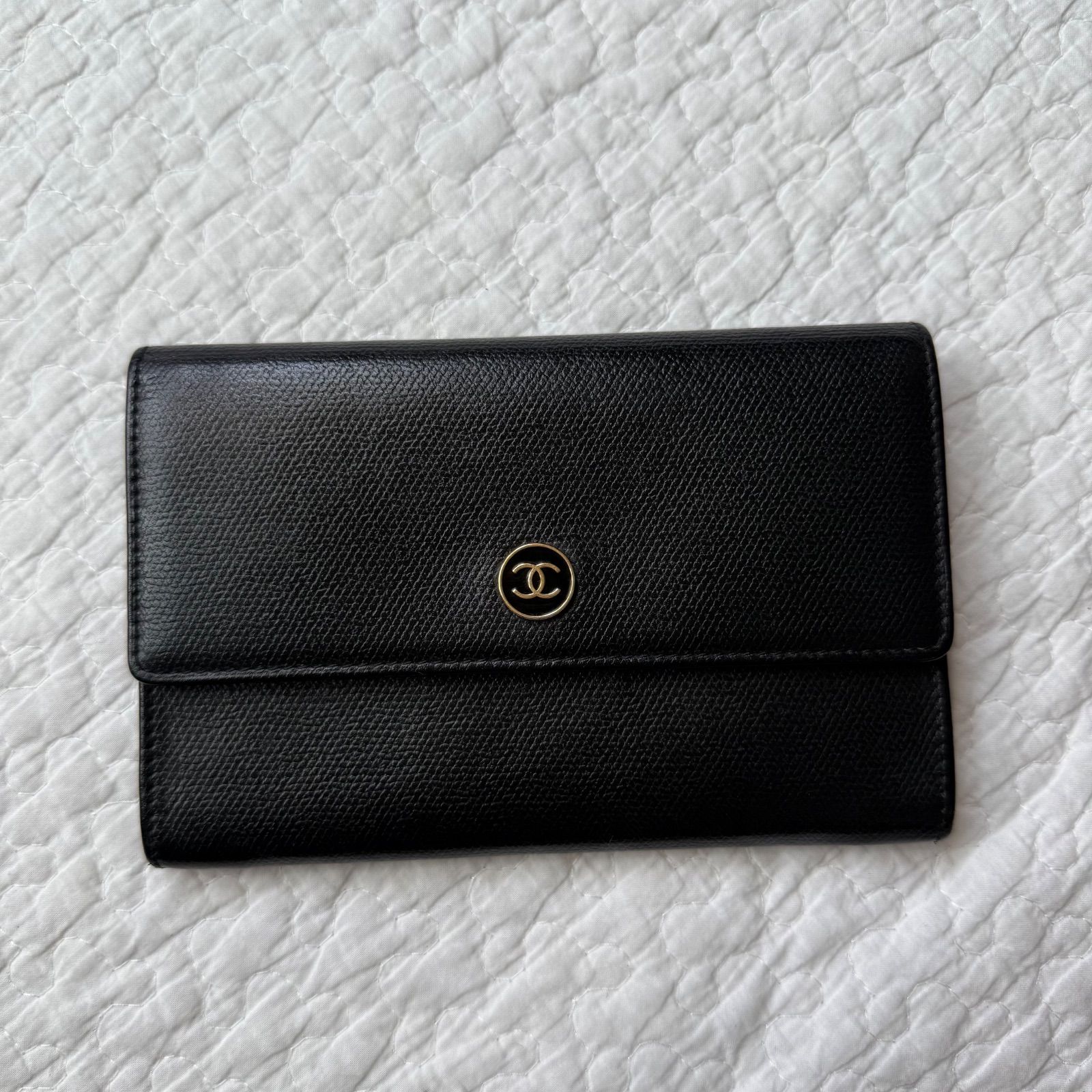 シャネル CHANEL ビコローレ 長財布 ブラック ココマーク
